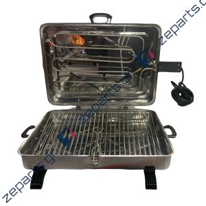 Ηλεκτρική ψηστιέρα inox 1400W 31,5x43.5cm με καλώδιο γίγας