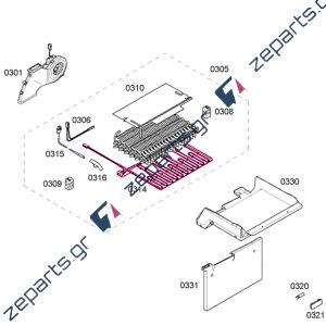 Αντίσταση απόψυξης & κάλυμμα ψυγείου BOSCH / SIEMENS / PITSOS Original