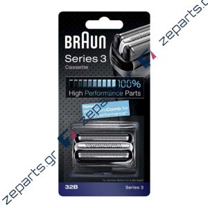 Πλέγμα & μαχαίρι ξυριστικής μηχανής BRAUN 32S, 32B SERIES 3 Original 81483732, 81686067, 4210201115694