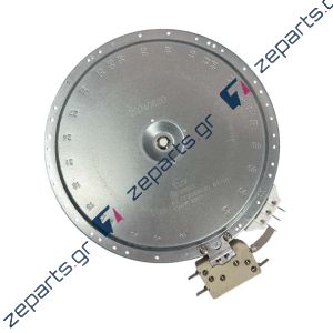 Εστία κουζίνας κεραμική διπλή 1700W/700W Φ20cm / Φ12,5cm 5 άκρα Γενικής Χρήσης
