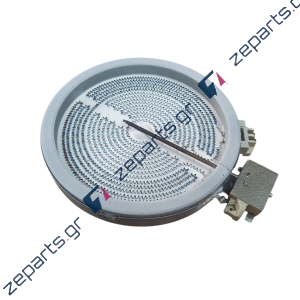 Εστία κουζίνας κεραμική διπλή 1700W/700W Φ20cm / Φ12cm 5 άκρα Γενικής Χρήσης
