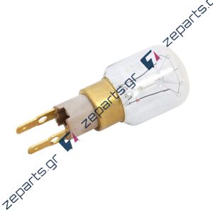 Λαμπάκι φωτισμού (με κλιπ) κουμπωτό 25watt 230volt ψυγείου / φούρνου μικροκυμάτων WHIRLPOOL 484000000979, 481281728445