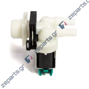 Βαλβίδα II (διπλή) Φ10mm 180° ευθεία με φυσέτα, εισαγωγής νερού πλυντηρίου ρούχων PITSOS / SIEMENS / BOSCH 00606001
