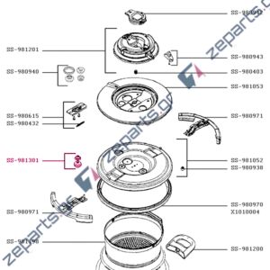 Βαλβίδα ασφαλείας χύτρας ταχύτητας TEFAL NUTRICOOK Original SS-981301