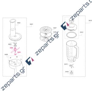 Αναδευτήρας μίξερ BOSCH 00621923, 00630760
