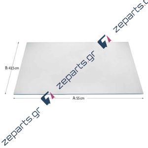 Κρύσταλλο εσωτερικό πόρτας φούρνου 55x43,5cm διάφανο ELECTROLUX / AEG
