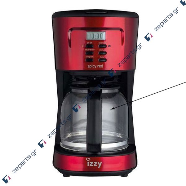 Κανάτα καφετιέρας γαλλικού καφέ IZZY SPICY RED 1095T Original