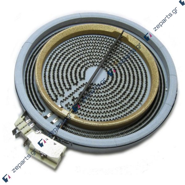 Εστία κεραμικής εστίας διπλή 2400watt/1500watt 230volt 23cm/18cm 560°C Original 0446645