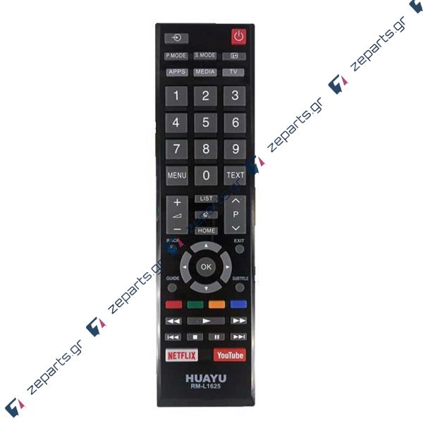 Τηλεχειριστήριο τηλεόρασης για TOSHIBA LED L1625