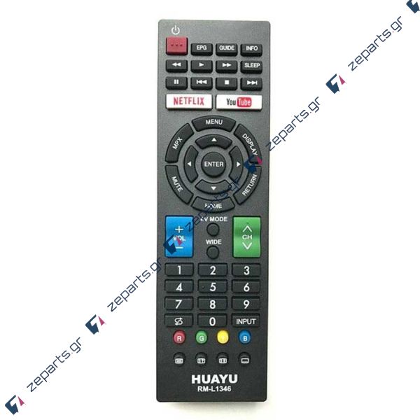 Τηλεχειριστήριο τηλεόρασης για SHARP L1346