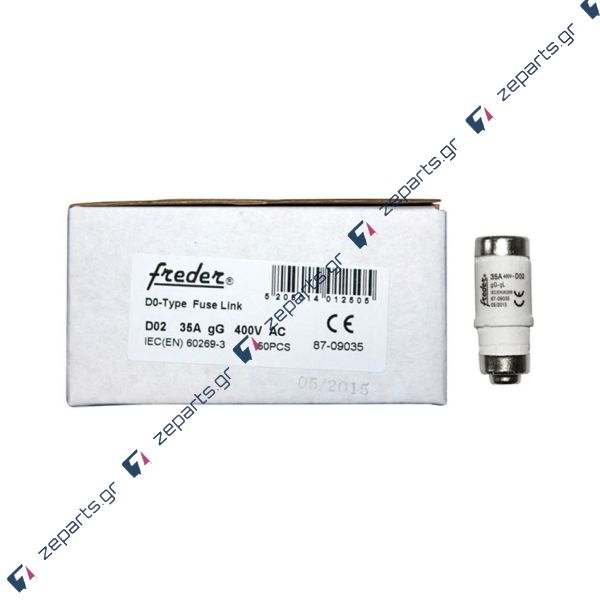 Φυσίγγια Στεατίτη DO2, Τύπου NEOZED, gG/gL, E18 35A, 400V