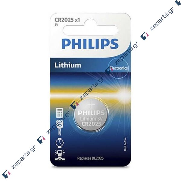 Μπαταρία Λιθίου CR2025 PHILIPS