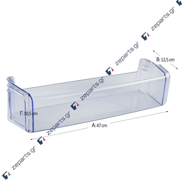 Ράφι πόρτας ψυγείου ψυγειοκαταψύκτη PITSOS / SIEMENS / BOSCH Original 00747525, 747525, 744758, 00744758