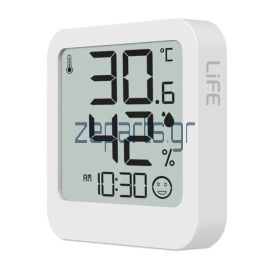 Ψηφιακό θερμόμετρο, υγρόμετρο & ρολόι εσωτερικού χώρου -9.9°C +50°C