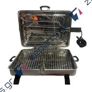 Ηλεκτρική ψηστιέρα inox 1200W 39x29cm με καλώδιο