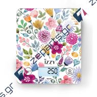 Ζυγαριά κουζίνας IZZY FLORAL 10kg IZ-7007
