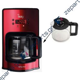 Κανάτα καφετιέρας γαλλικού καφέ IZZY SPICY RED CM2001 Original Zeparts.gr